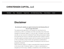 Tablet Screenshot of christensencapital.net